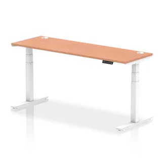 EE - Air Height Adjustable Slimline Desk With Cable Ports