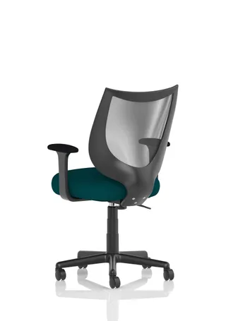 Camden Medium Back Black Mesh Task Operator Office Chair With Arms