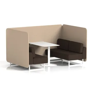 Brixworth Bench Booth in Two Tone