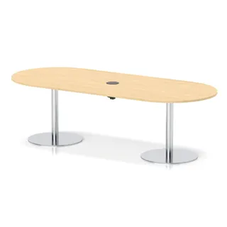 Italia Volta Poseur Boardroom Table With Pop-up Power Module