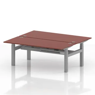 Air Back-to-Back Height Adjustable Bench Desk - 2 Person