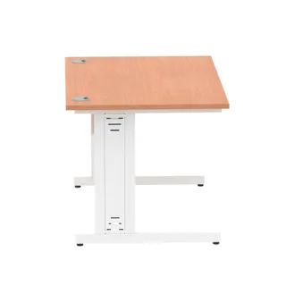 Impulse Straight Desk Cable Managed Leg