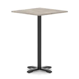 Italia Square Poseur Table With Cross Base