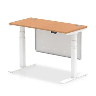 Air Height Adjustable Slimline Desk With Cable Ports