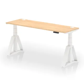 Air Height Adjustable Slimline Desk With Cable Ports