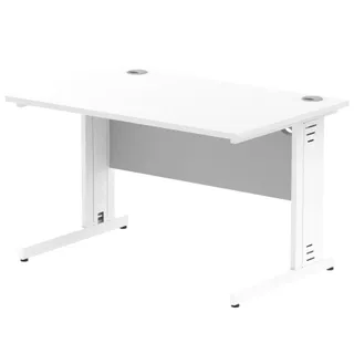 Impulse Straight Desk Cable Managed Leg