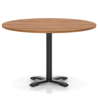 Italia Round Poseur Table With Cross Base