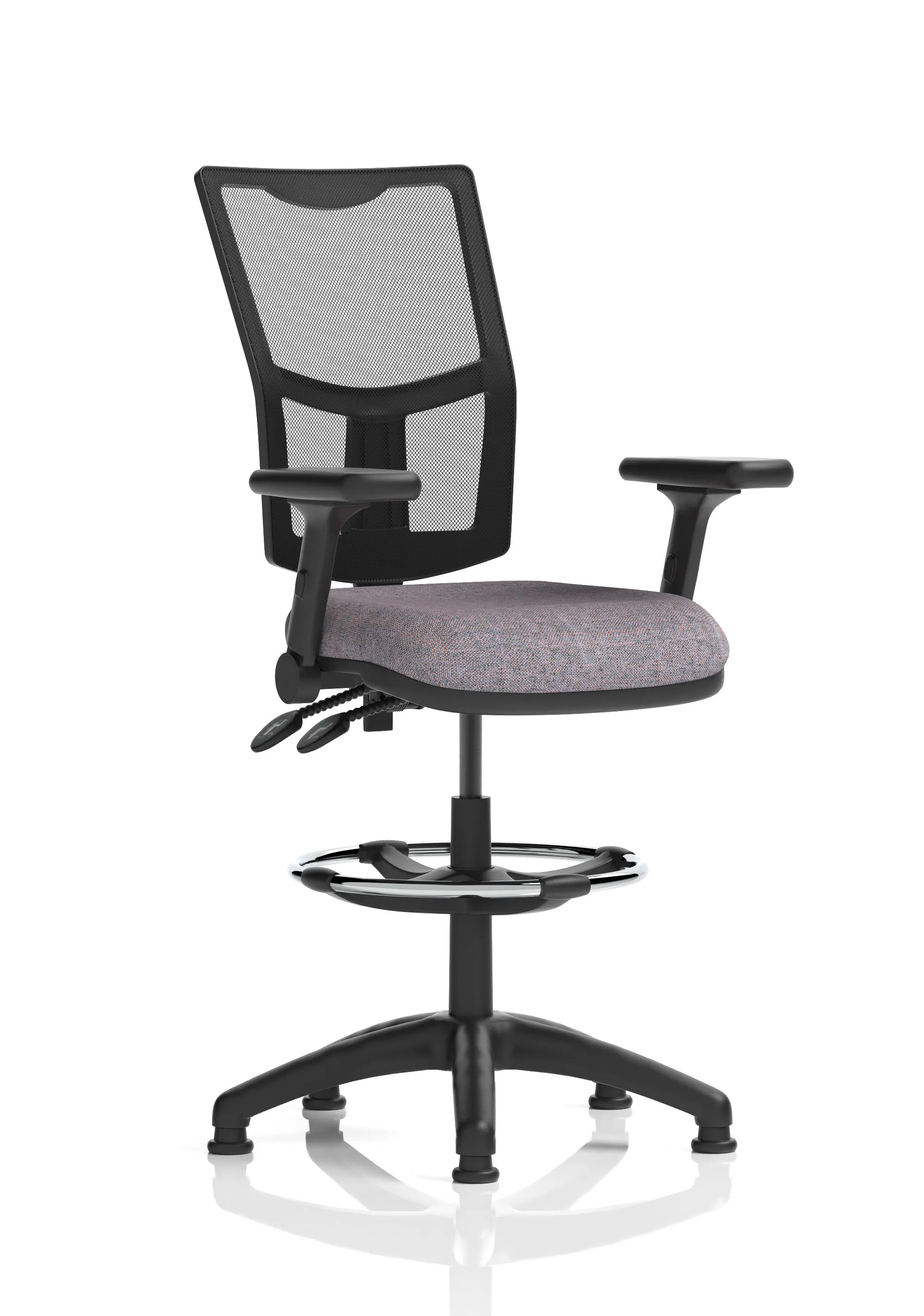 With Height Adjustable And Folding Arms