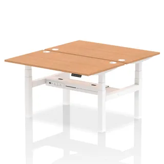 Air Back-to-Back Height Adjustable Bench Desk - 2 Person