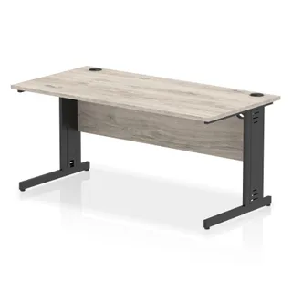 Impulse Straight Desk Cable Managed Leg