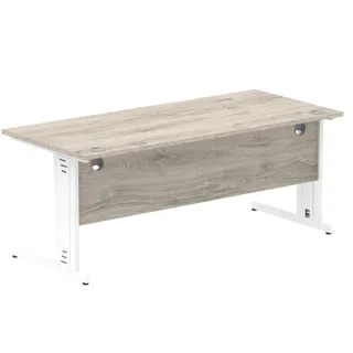 Impulse Straight Desk Cable Managed Leg