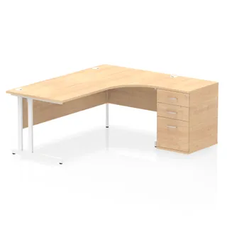EE - Impulse Cantilever Crescent Desk Workstation