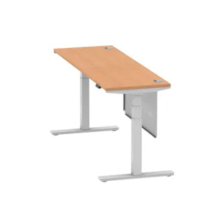 Air Height Adjustable Slimline Desk With Cable Ports