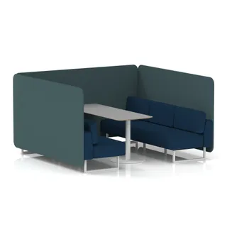 Brixworth Bench Booth in Two Tone