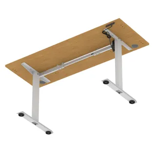 Air Lite Height Adjustable Slimline Desk With Cable Ports