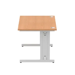 Impulse Straight Desk Cable Managed Leg