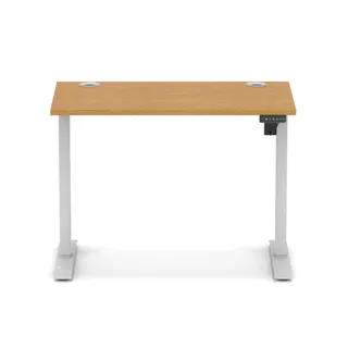 Air Lite Height Adjustable Slimline Desk With Cable Ports