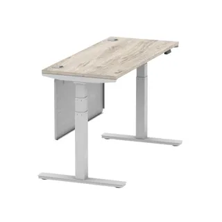 Air Height Adjustable Slimline Desk With Cable Ports