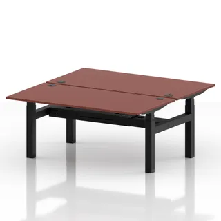 Air Back-to-Back Height Adjustable Bench Desk - 2 Person