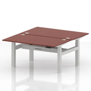 Air Back-to-Back Height Adjustable Bench Desk - 2 Person