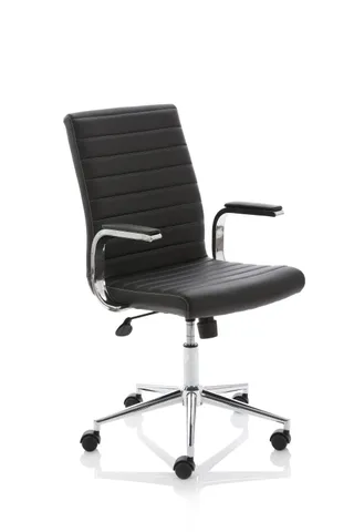 Impulse 1600mm Cantilever Straight Desk With Mobile Pedestal and Ezra Executive Chair