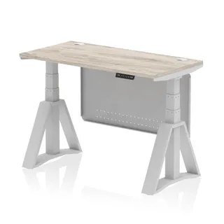 Air Height Adjustable Slimline Desk With Cable Ports