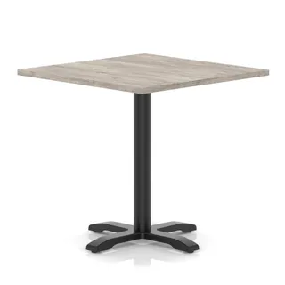 Italia Square Poseur Table With Cross Base