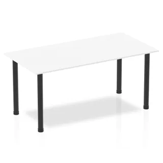 Impulse Straight Table With Post Leg