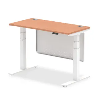 Air Height Adjustable Slimline Desk With Cable Ports