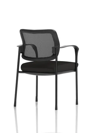 Brunswick Deluxe Medium Back Stacking Visitor Office Chair with Arms