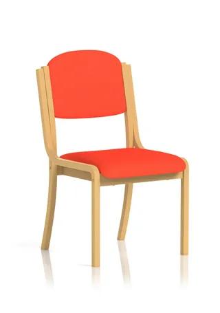 EE - Madrid Wooden Frame Visitor Chair with Arms