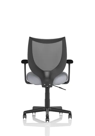 Camden Medium Back Black Mesh Task Operator Office Chair With Arms