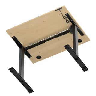 Air Lite Height Adjustable Desk With Cable Ports