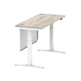 Air Height Adjustable Slimline Desk With Cable Ports