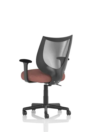 Camden Medium Back Black Mesh Task Operator Office Chair With Arms