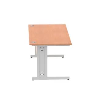 Impulse Straight Desk Cable Managed Leg