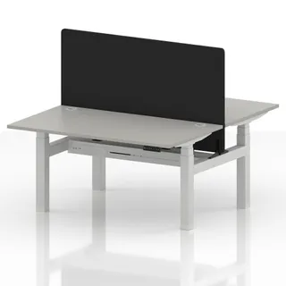Air Back-to-Back Height Adjustable Bench Desk - 2 Person