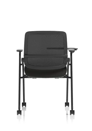 Capra Mesh Back Folding Office Training Chair With Sliding Arms