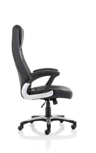 Metropolis High Back Black Leather Executive Office Chair