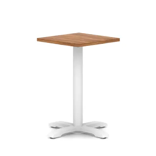 Italia Square Poseur Table With Cross Base