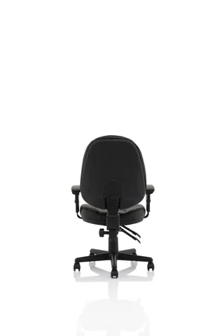 Jackson Medium Back Black Leather Task Operator Office Chair