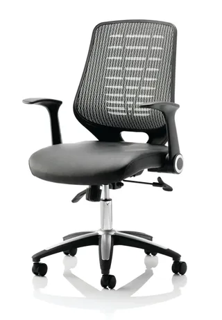 Relay Medium Mesh Back Task Operator Office Chair with Arms