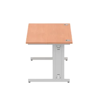 Impulse Straight Desk Cable Managed Leg