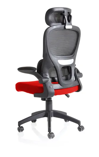 Iris Task Operator Mesh Back Fabric Seat With Headrest