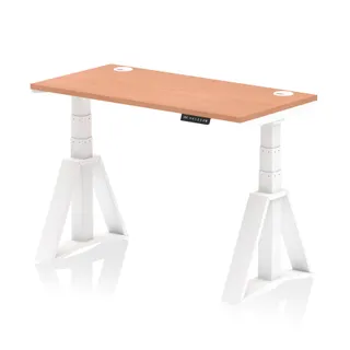 Air Height Adjustable Slimline Desk With Cable Ports