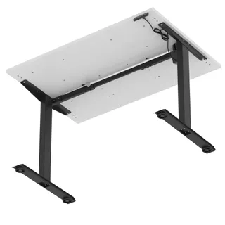 Air Lite Height Adjustable Desk With Scalloped Edge