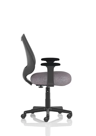 Camden Medium Back Black Mesh Task Operator Office Chair With Arms