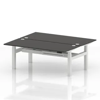 Air Back-to-Back Height Adjustable Bench Desk - 2 Person
