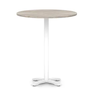 Italia Round Poseur Table With Cross Base