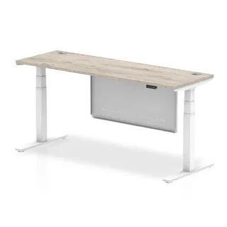 EE - Air Height Adjustable Slimline Desk With Cable Ports